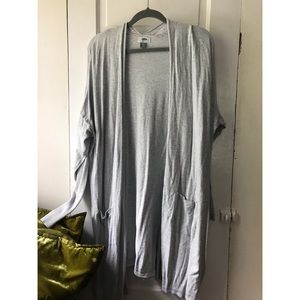 Light Gray Long Old Navy Cardigan with Pockets